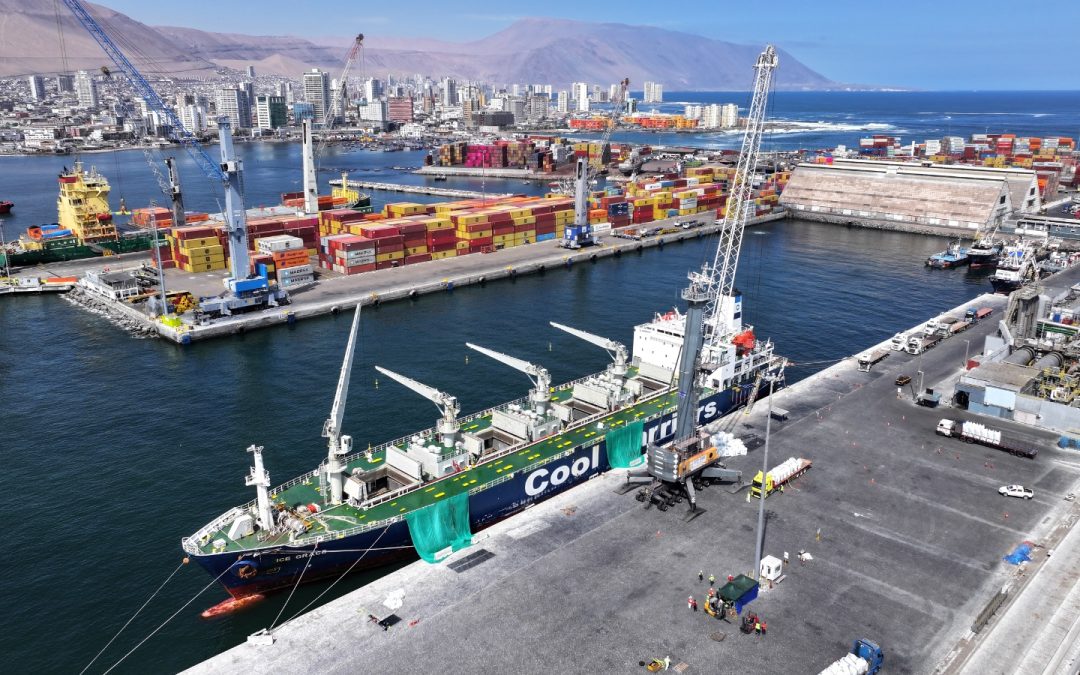 Grúa móvil inicia operaciones en Puerto de Iquique